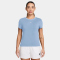 NIKE Sportswear Chill Knit Mod-Cropped T-Shirt Damen 407 - hydrogen blue/sail XL