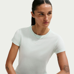 NIKE Sportswear Chill Knit Mod-Cropped T-Shirt Damen 394 - barely green/sail XL