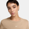 NIKE Sportswear Chill Knit Mod-Cropped T-Shirt Damen 287 - linen/sail XL