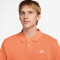 NIKE Club Poloshirt Herren 835 - orange frost/white XS