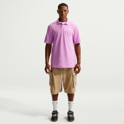 NIKE Club Poloshirt Herren 504 - lt magenta/white L