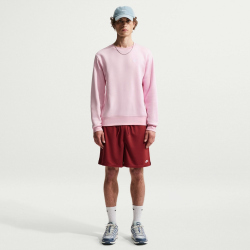 NIKE Club Crew Fleece-Sweatshirt Herren 663 - pink foam/white S