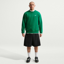 NIKE Club Crew Fleece-Sweatshirt Herren 365 - malachite/white S