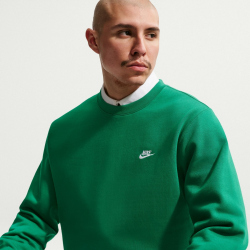 NIKE Club Crew Fleece-Sweatshirt Herren 365 - malachite/white M