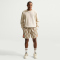 NIKE Club Crew Fleece-Sweatshirt Herren 229 - lt khaki/white M