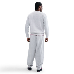 NIKE Club Crew Fleece-Sweatshirt Herren 051 - birch heather/white S