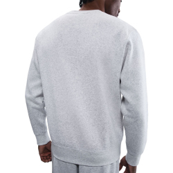 NIKE Club Crew Fleece-Sweatshirt Herren 051 - birch heather/white M