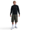 NIKE Sportswear Club Fleece 1/2-Zip Sweatshirt Herren 010 - black/black/white S