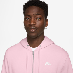NIKE Club Fleece-Kapuzenjacke Herren 663 - pink foam/pink foam/white XS