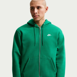 NIKE Club Fleece-Kapuzenjacke Herren 365 - malachite/malachite/white S
