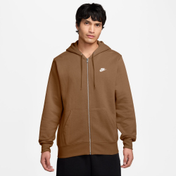 NIKE Club Fleece-Kapuzenjacke Herren 270 - ale brown/ale brown/white S