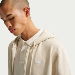 NIKE Club Fleece-Kapuzenjacke Herren 229 - lt khaki/lt khaki/white M