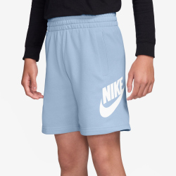 NIKE Sportswear Club French Terry Fleece Shorts Kinder 408 - hydrogen blue/white XL (158-170 cm)