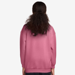 NIKE Sportswear Club Fleece Oversized Sweatshirt Kinder 641 - peony/peony/white L (147-158 cm)