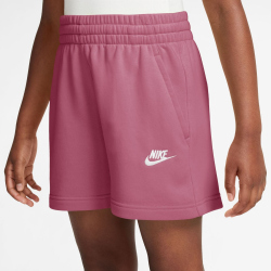 NIKE Sportswear Club Fleece 5" French Terry Shorts Mädchen 641 - peony/peony/white XL (156-166 cm)