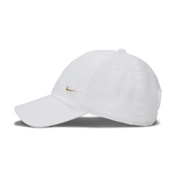 NIKE Club Dri-FIT Unstructured Metal Swoosh Cap 101 - white/metallic gold M/L