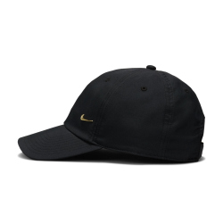 NIKE Club Dri-FIT Unstructured Metal Swoosh Cap 011 - black/metallic gold M/L