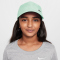 NIKE Club Dri-FIT Metal Swoosh Cap Kinder 394 - barely green/metallic silver