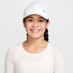 NIKE Club Dri-FIT Metal Swoosh Cap Kinder 101 - white/flt...