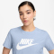 NIKE Sportswear Essentials Logo T-Shirt Damen 407 - hydrogen blue/white S