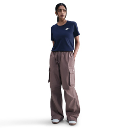 NIKE Sportswear Club Essentials T-Shirt Damen 411 - midnight navy/sail XS