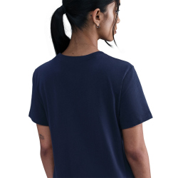 NIKE Sportswear Club Essentials T-Shirt Damen 411 - midnight navy/sail XS