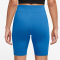 NIKE Sportswear Classics High-Waist 8" kurze Tights Damen 435 - lt photo blue/sail XS