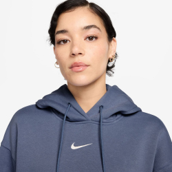 NIKE Sportswear Phoenix Fleece Oversized Hoodie Damen 499 - world indigo/sail S
