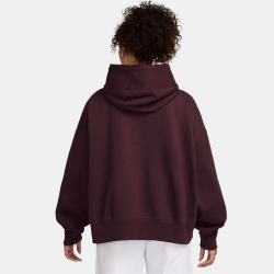 NIKE Sportswear Phoenix Over-Oversized Fleece Hoodie Damen 652 - burgundy crush/sail S
