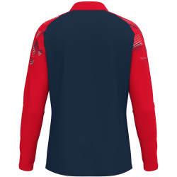 JAKO Sonic 1/4-Zip Sweatshirt 909 - marine/rot S