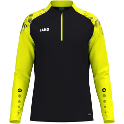 JAKO Sonic 1/4-Zip Sweatshirt 819 - schwarz/neongelb S