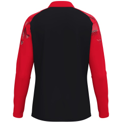 JAKO Sonic 1/4-Zip Sweatshirt 812 - schwarz/rot S