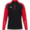 JAKO Sonic 1/4-Zip Sweatshirt 812 - schwarz/rot S