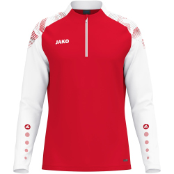 JAKO Sonic 1/4-Zip Sweatshirt 105 - rot/weiß S