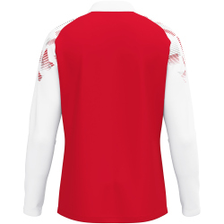JAKO Sonic 1/4-Zip Sweatshirt 105 - rot/weiß S