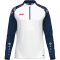 JAKO Sonic 1/4-Zip Sweatshirt 039 - weiß/marine/rot S