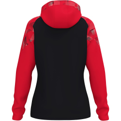 JAKO Sonic Kapuzen-Trainingsjacke Damen 812 - schwarz/rot...