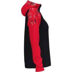 JAKO Sonic Kapuzen-Trainingsjacke Damen 812 - schwarz/rot...