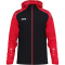 JAKO Sonic Kapuzen-Trainingsjacke 812 - schwarz/rot S
