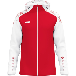JAKO Sonic Kapuzen-Trainingsjacke 105 - rot/weiß S