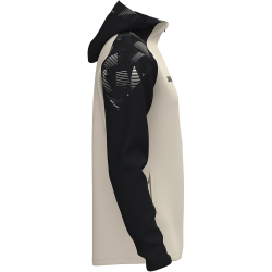 JAKO Sonic Kapuzen-Trainingsjacke 035 - off white/schwarz S