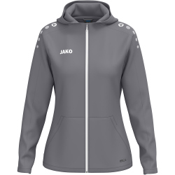 JAKO One Kapuzen-Trainingsjacke Damen 825 - grau 34/36