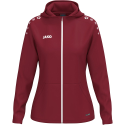 JAKO One Kapuzen-Trainingsjacke Damen 155 - bordeaux 34/36