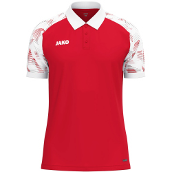 JAKO Sonic Poloshirt 105 - rot/weiß S