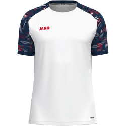 JAKO Sonic T-Shirt 039 - weiß/marine/rot M