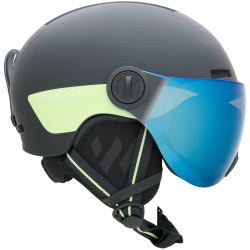 WITEBLAZE Visor Pro Skihelm Kinder 9105 - schwarz-limette...