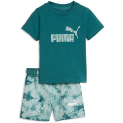 PUMA Minicats Essentials Tie-Dye T-Shirt + Shorts Baby-Set