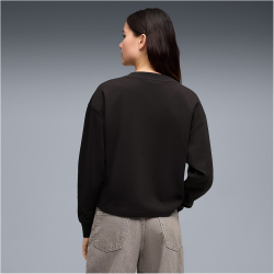 PUMA Essentials Elevated Comfort Double Knit V-Neck Sweatshirt Damen