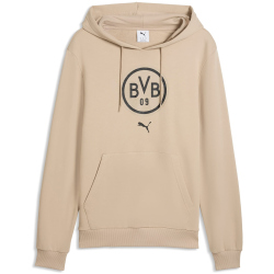 PUMA BVB Borussia Dortmund FtblCulture Hoodie Herren 24 - alabaster/puma black M