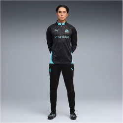 PUMA Olympique Marseille 1/4-Zip Trainings-Top 2025/26 Herren 26 - PUMA black/team aqua L